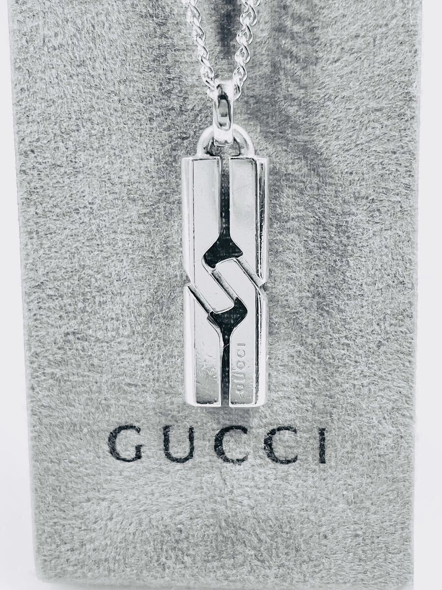グッチ GUCCI インフィニティリンク チェーン ロングネックレス SV925 グッチ GUCCI インフィニティリンク チェーン ロングネックレス