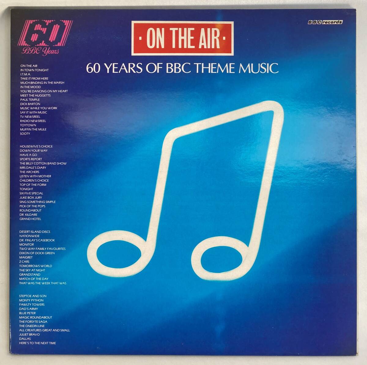 ON THE AIR / 60 years of BBC theme music 英盤LP 2枚組 BBC REF 454 MONO/STEREO