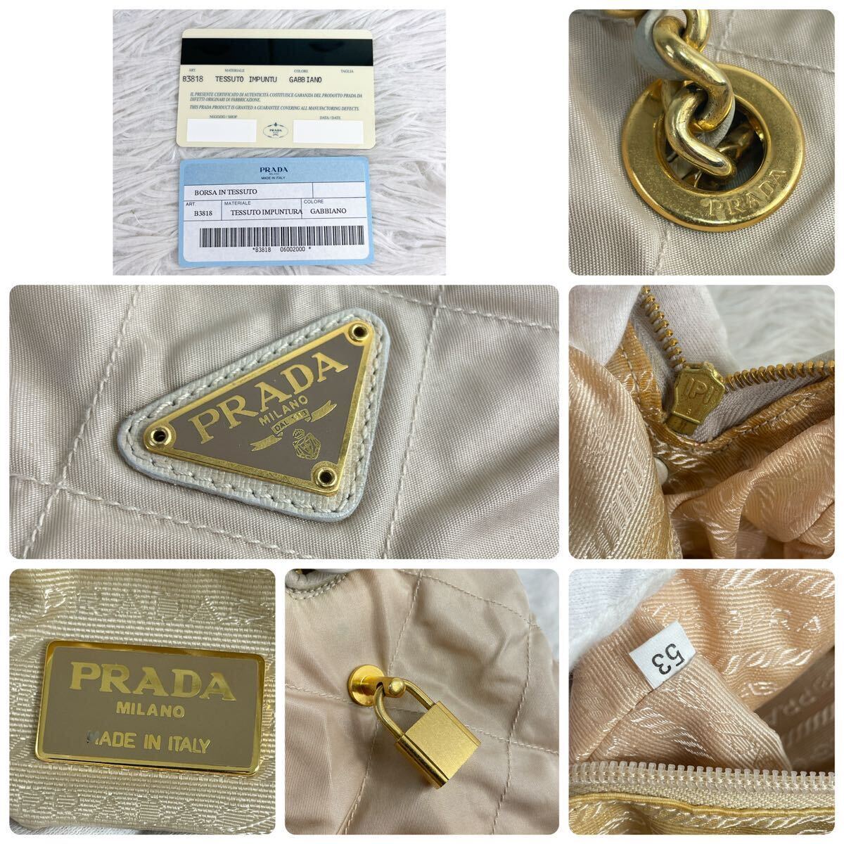 PRADA プラダ チェーンバッグ バッグ キルティング ヴィンテージ PRADA プラダ チェーンバッグ バッグ キルティング ヴィンテージ