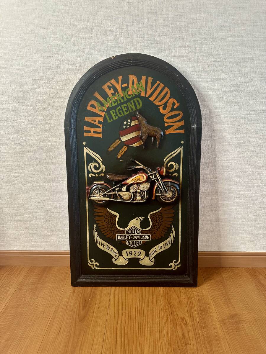 HARLEY壁掛け　木製 HARLEY壁掛け木製