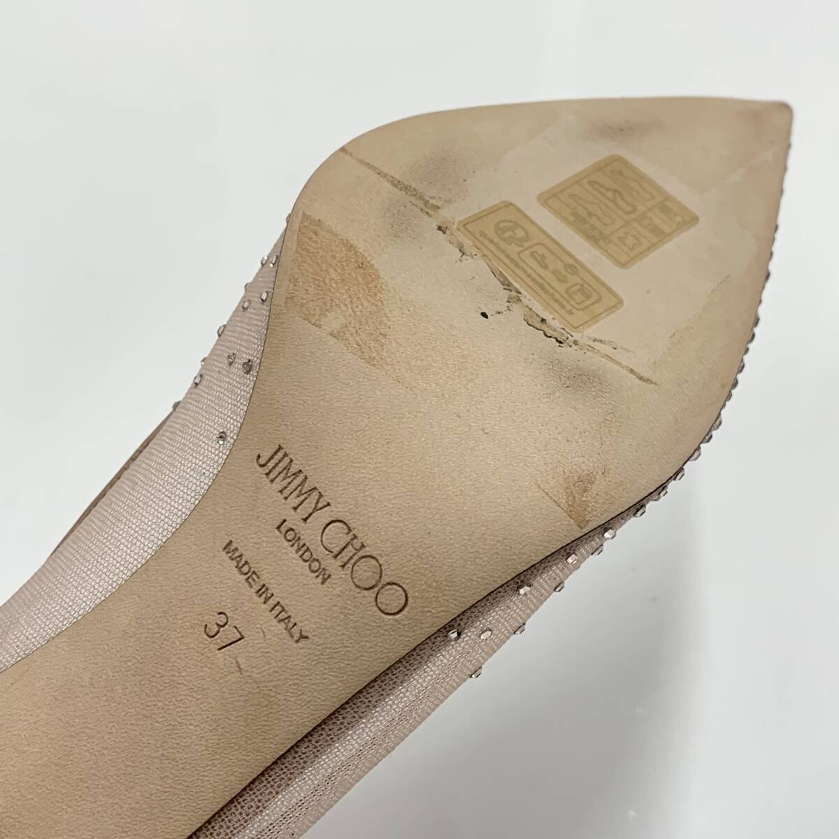 M10391 ジミーチュウ Love85 メッシュ ラインストーン パンプス M10391 ジミーチュウ Love85 メッシュ ラインストーン パンプス
