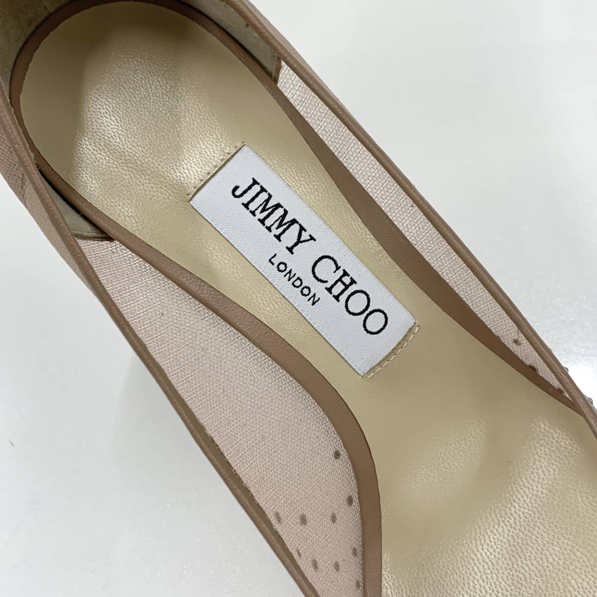 M10391 ジミーチュウ Love85 メッシュ ラインストーン パンプス M10391 ジミーチュウ Love85 メッシュ ラインストーン パンプス