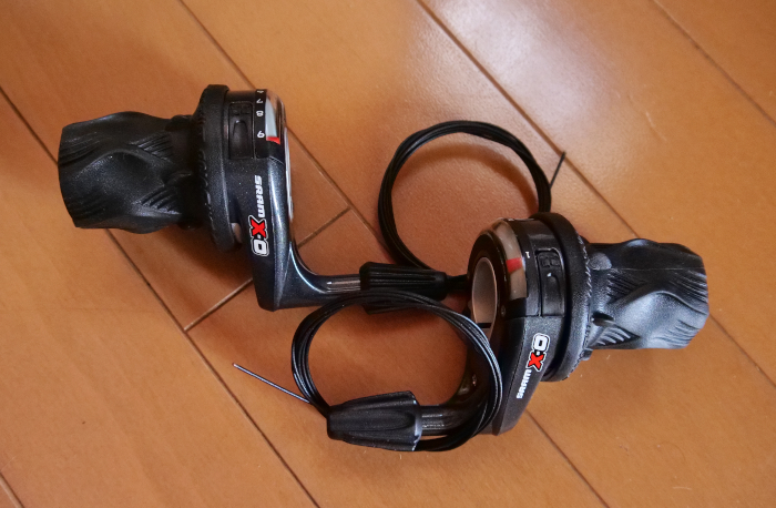 SRAM X0 XO Twist Shifter Set 3/9s スラム　グリップシフト 3/９速 【未使用品】