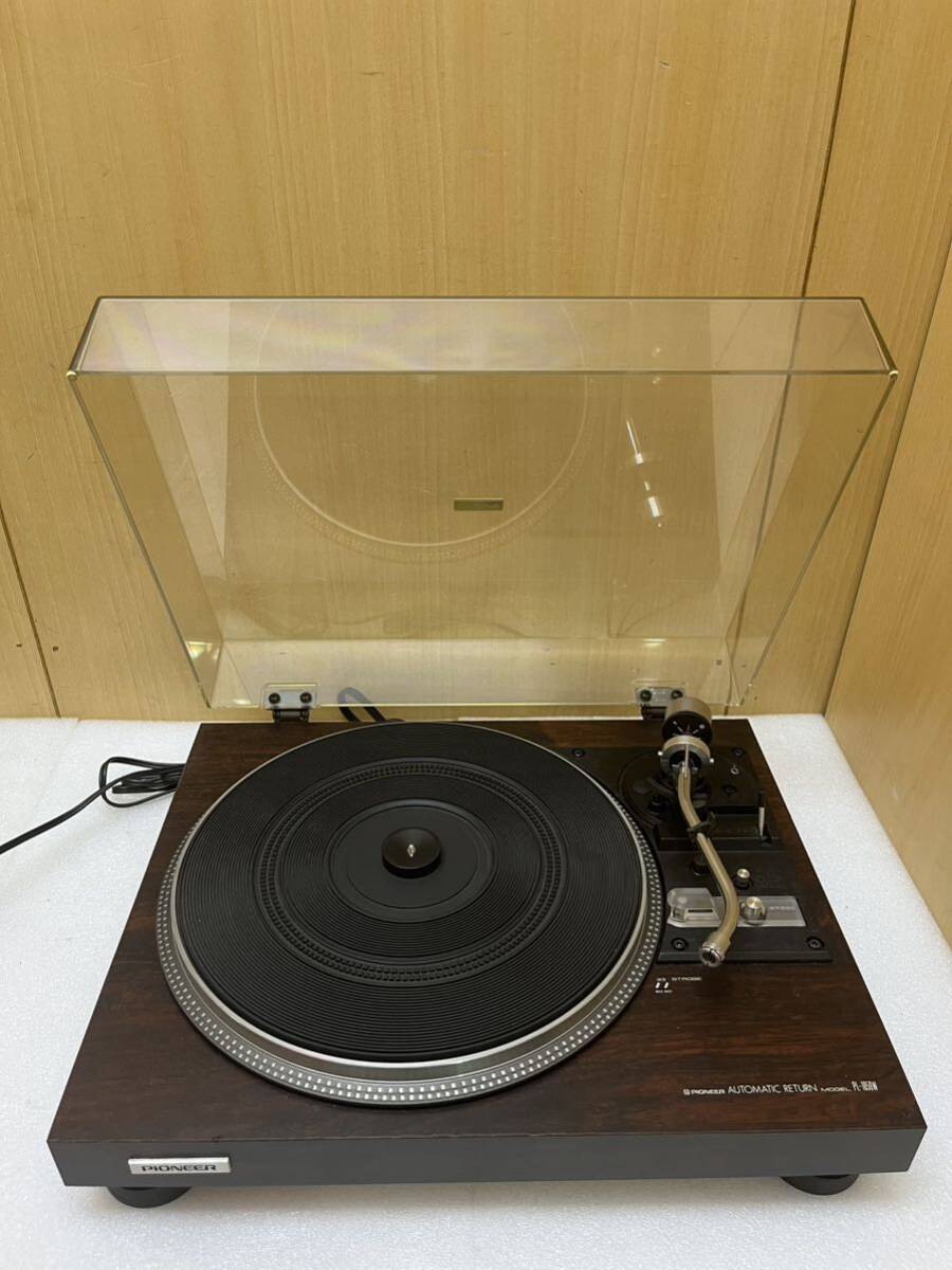 HY3510 昭和の名器　パイオニア　レコードプレーヤー PL-1050W 通電のみ　現状品　0819