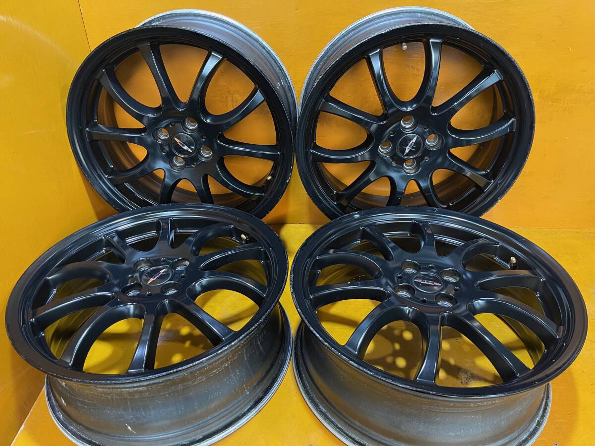 【AA425】ホイール4本*WORK 18×7J 4穴 PCD100 +52