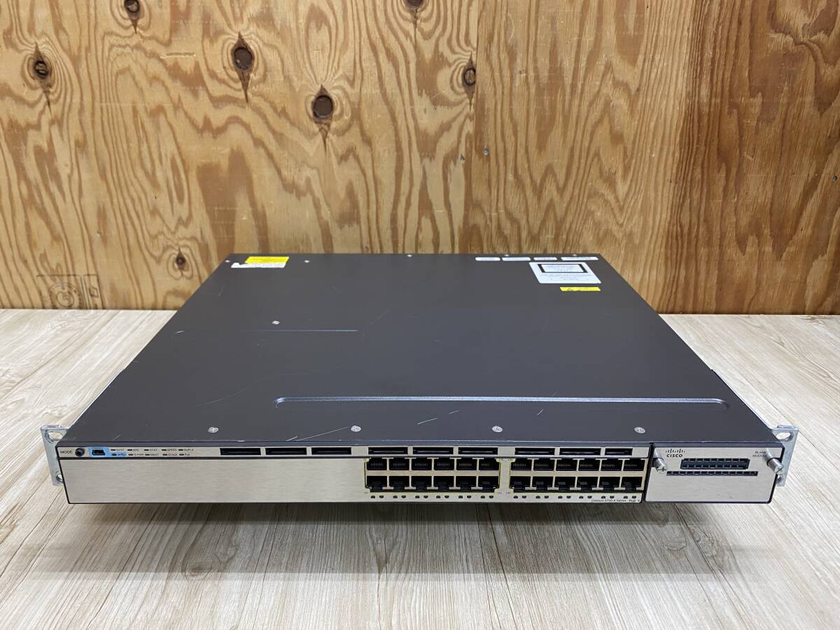 *H6034-0321#7 ☆簡易確認済み/通電保証☆ Cisco シスコ WS-C3750X-24P-S V06 スイッチ 発送サイズ:D