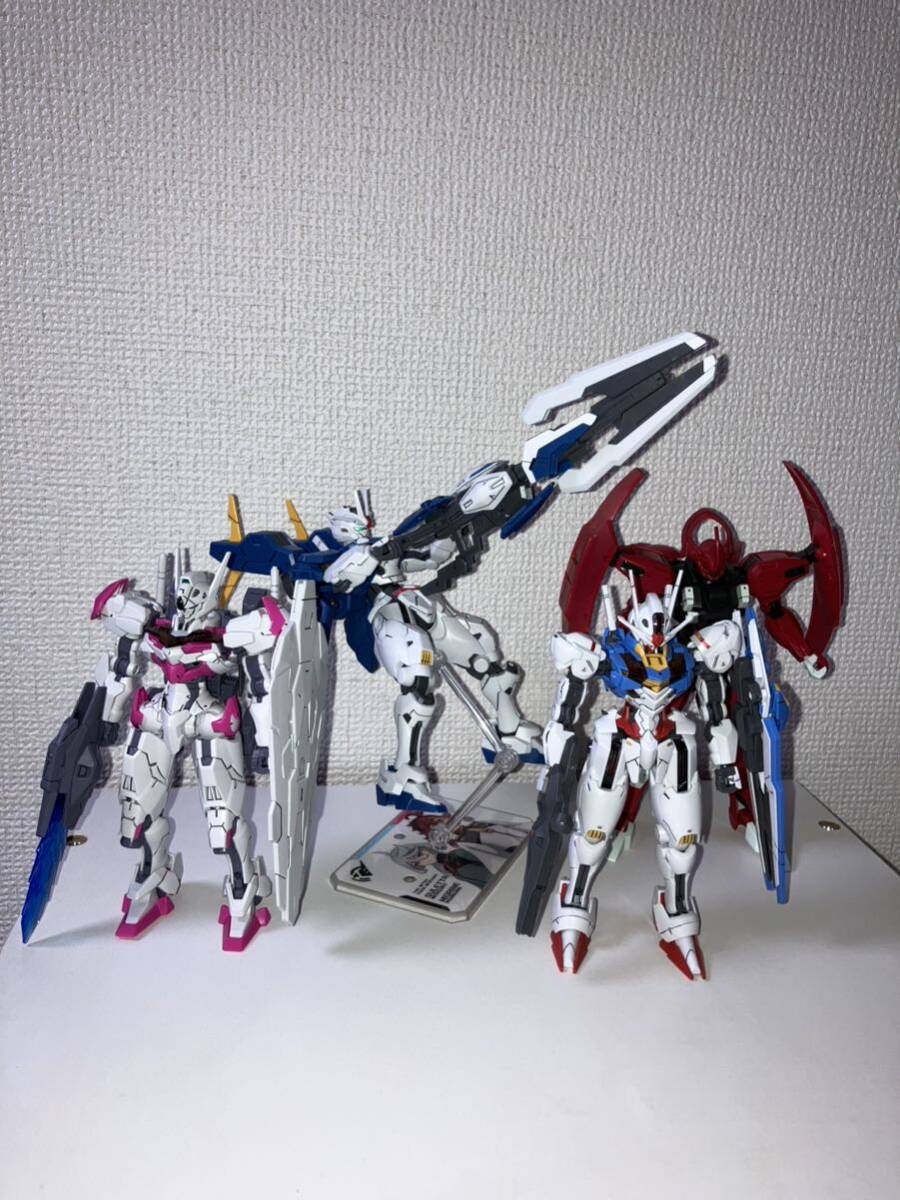 HG ガンダムエアリアル　エアリアル(改修型) ルブリス　ダリルバルデ　完成品