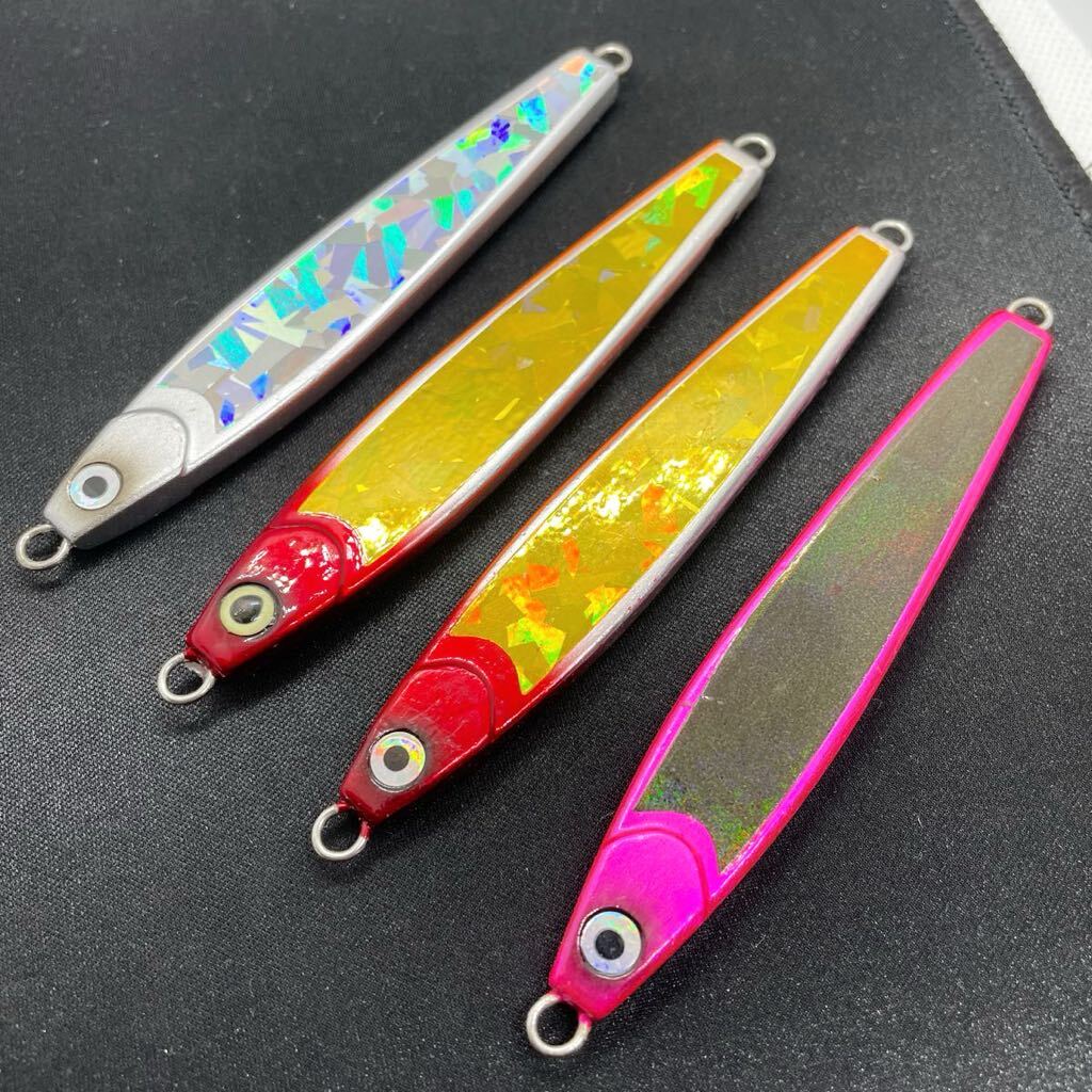 ☆美品 送料無料☆③ YO-ZURI ブランカ BLANKA タチ魚 100g 4個セット 4本 ジギング タチウオ 太刀魚 ジグ ヨーヅリ DUEL デュエル 釣り