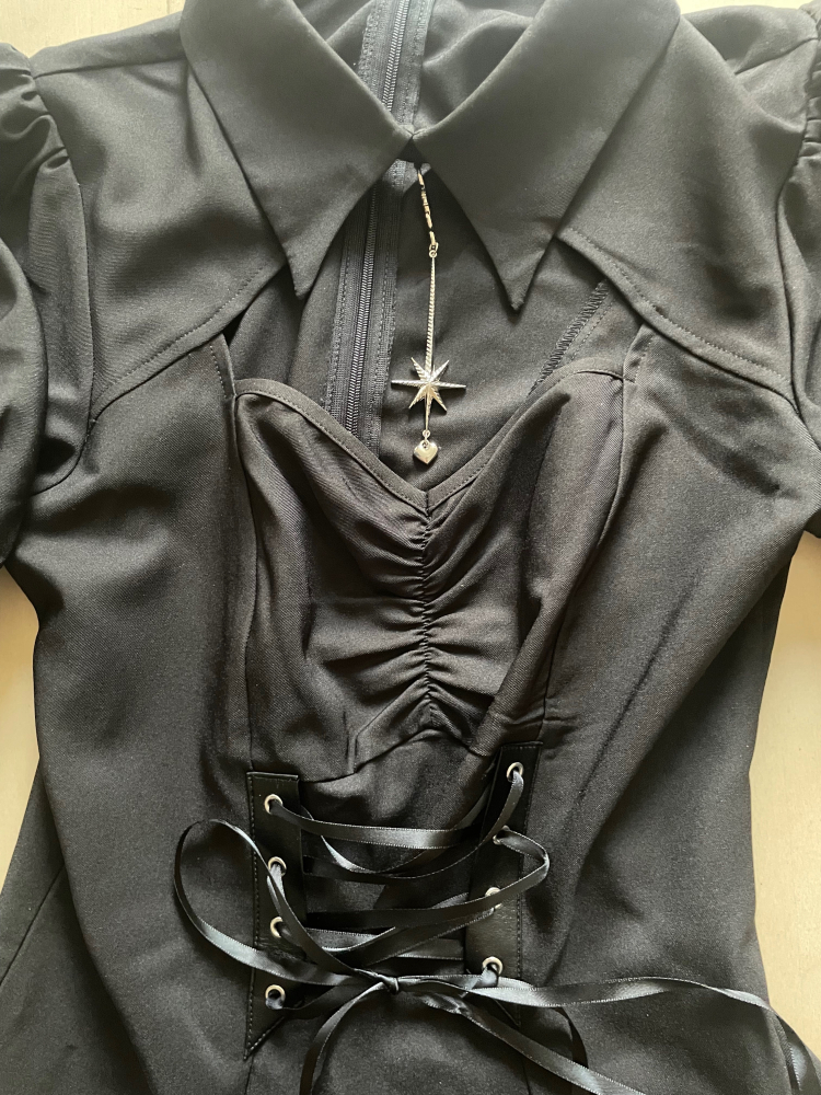 QOOZA Dark in Love ダークインラブ / Rebel girl lace up waist QOOZA Dark in Love ダークインラブ / Rebel girl lace up waist