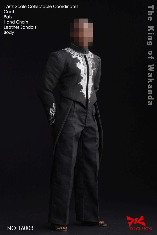 DJ_Custom 1/6 スケール WAKANDA ボディ＆衣装 セット アクションフィギュア DJ-16003
