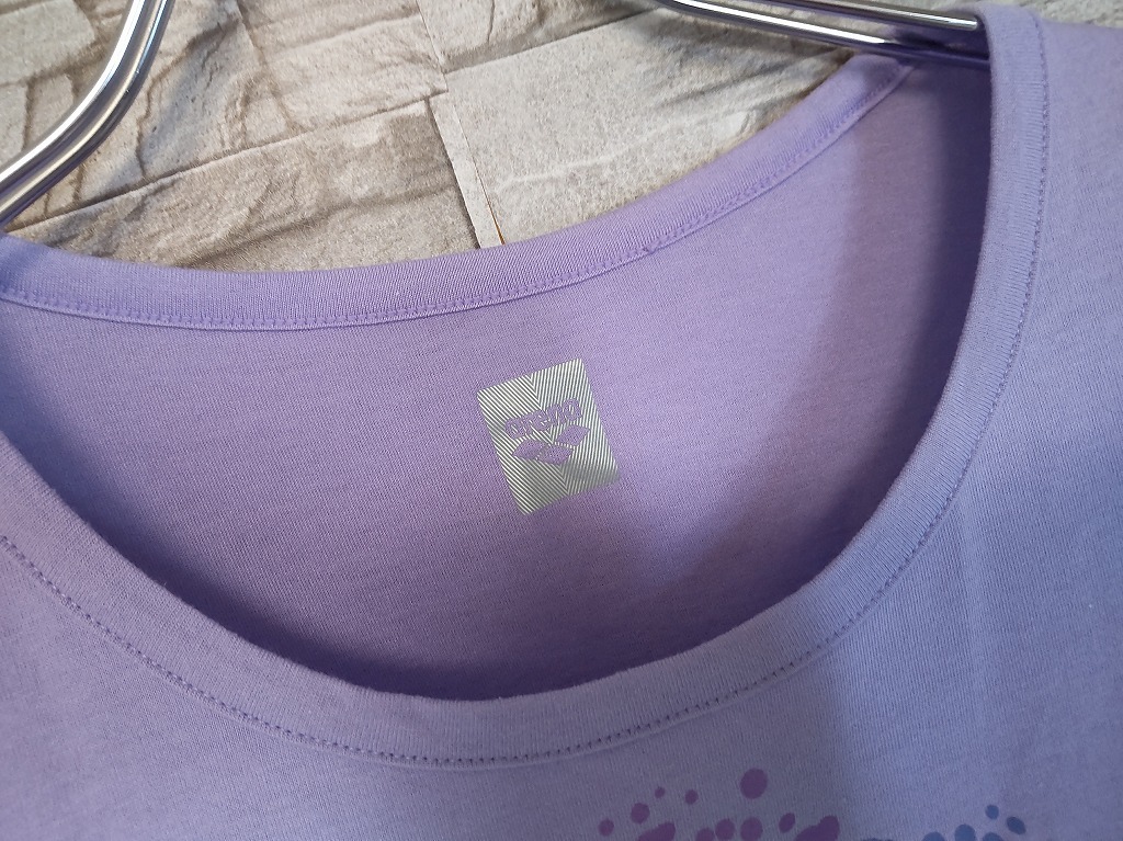 women's H389 浅田真央選手プロデュース MaoMao by arena アリーナ デサント 半袖Tシャツ M パープル_画像4
