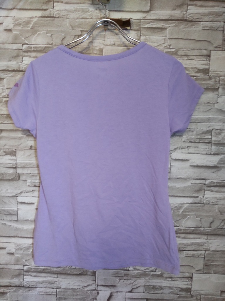 women's H389 浅田真央選手プロデュース MaoMao by arena アリーナ デサント 半袖Tシャツ M パープル_画像3