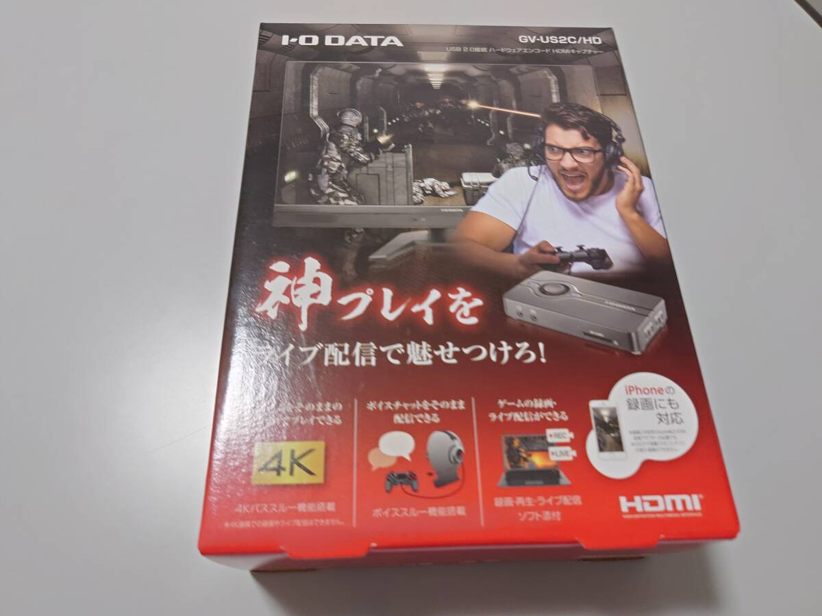 I-O DATA　USB 2.0接続 ハードウェアエンコード HDMIキャプチャー　GV-US2C/HD