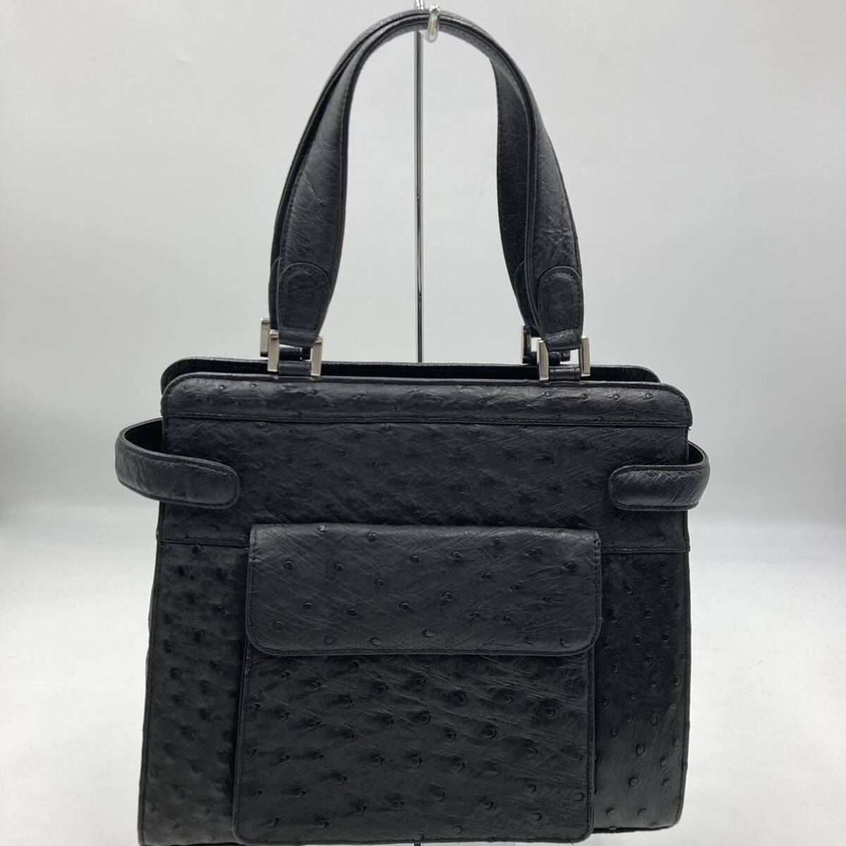 オーストリッチ ハンドバッグ レザー バッグ エキゾチックレザー オーストリッチ ハンドバッグ レザー バッグ エキゾチックレザー