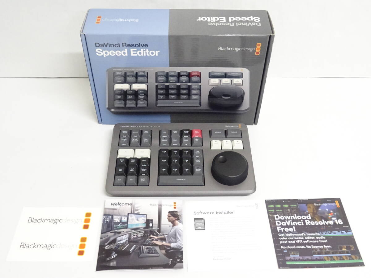 【PC認識のみ確認/ジャンク扱い】Blackmagicdesign DaVinci Resolve Speed Editor 編集用キーボード 中古品