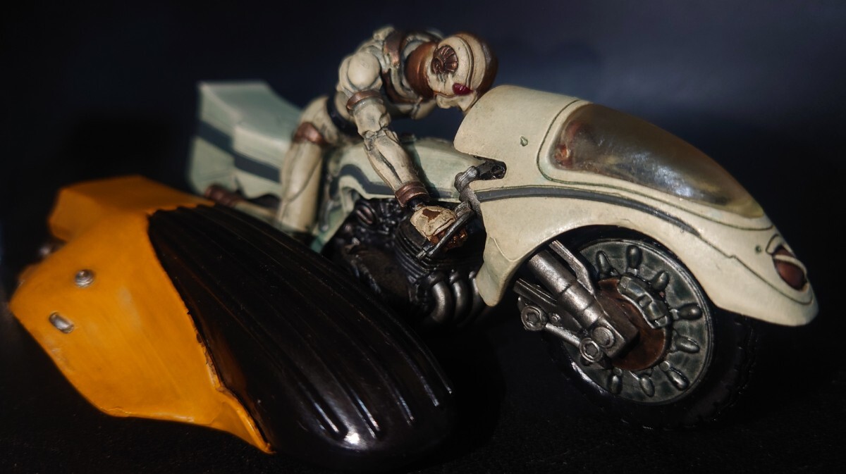 S.I.C.匠魂 VOL.4 キカイダー & バイク &サイドマシーン ホワイトカラー 竹谷隆之氏原型製作 塗装済み完成品 フィギュア 正規品 同梱歓迎_画像1