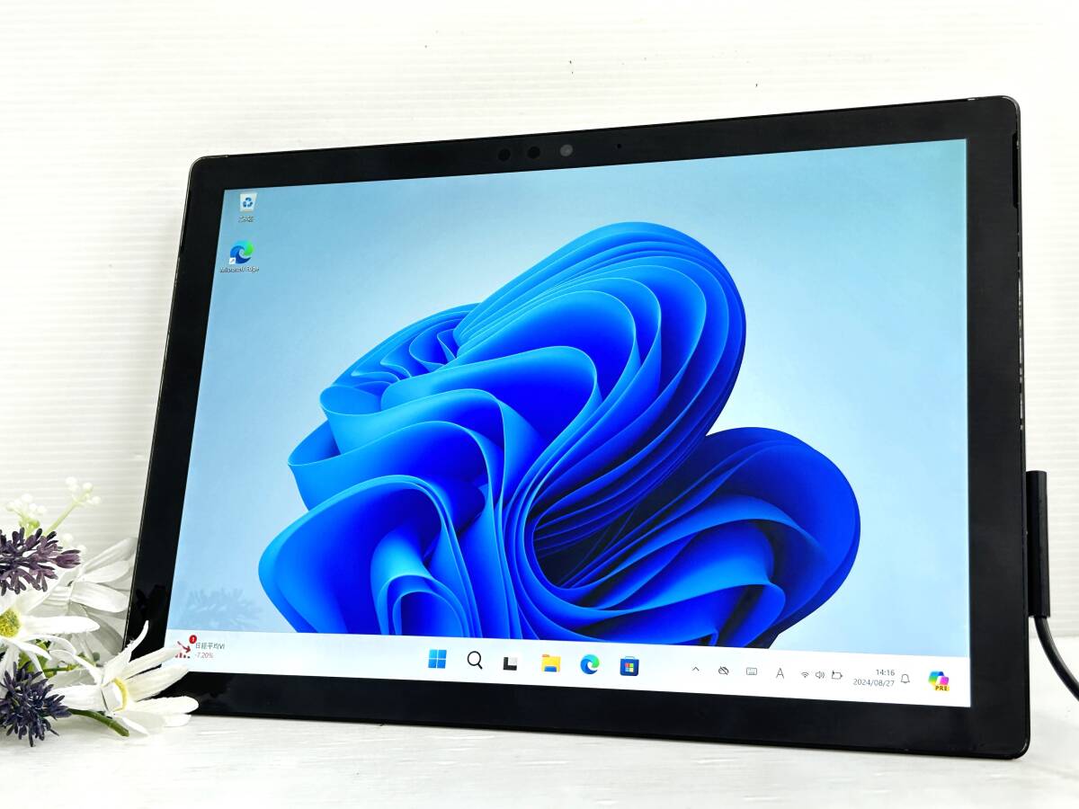 【Core i7】Microsoft Surface Pro 6 model:1796『Core i7(8650U) 1.9Ghz/RAM:16GB/SSD:512GB』ブラック Wi-Fi Win11 動作品※難あり