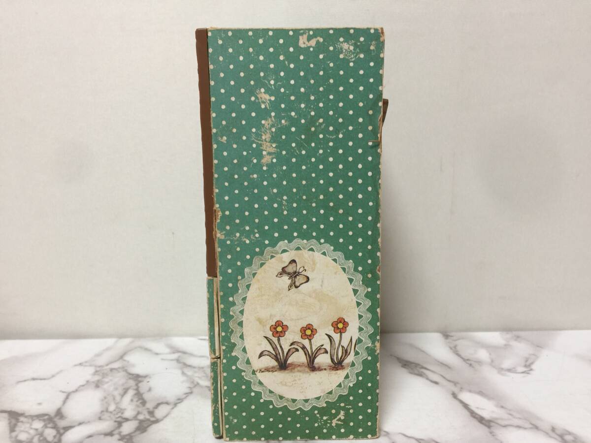  Showa Retro шкаф выдвижной ящик type музыкальная шкатулка рабочее состояние подтверждено высота 17cm подлинная вещь A3