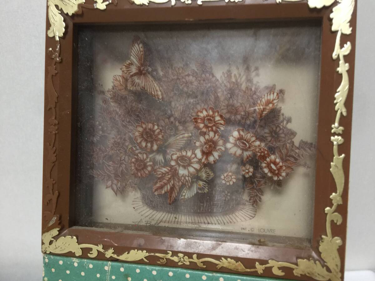  Showa Retro шкаф выдвижной ящик type музыкальная шкатулка рабочее состояние подтверждено высота 17cm подлинная вещь A3