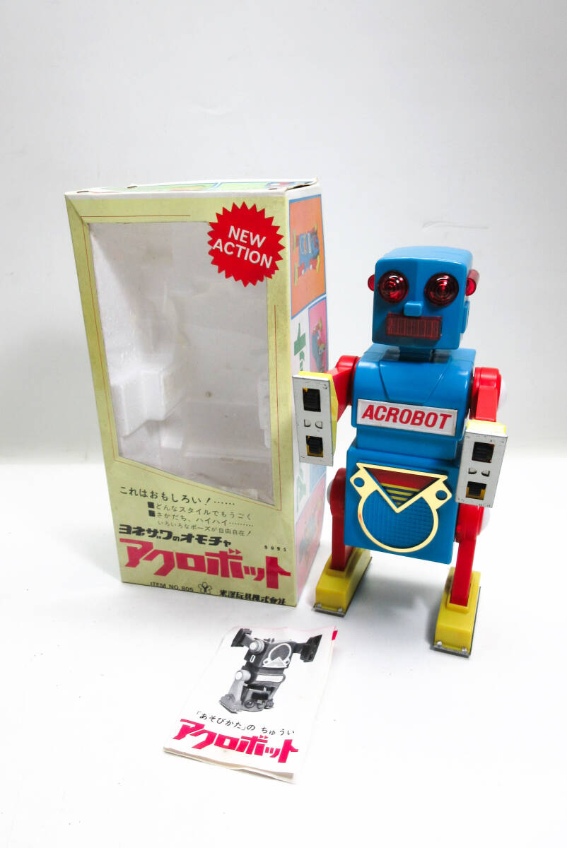 □当時物 ヨネザワ アクロボット プラ製 日本製 外箱 説明書