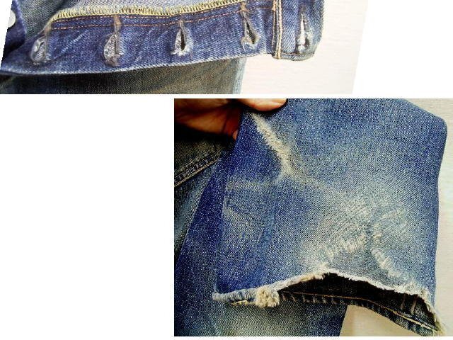 ◇即決[W33]LVC サンプル級の鬼ヒゲ 55501-0017 旧日本製 リジッド 501XX ビンテージ復刻 LEVI’S VINTAGE CLOTHING デニム パンツ■3201_画像3