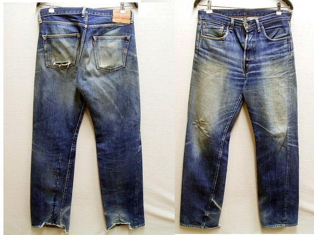 ◇即決[W33]LVC サンプル級の鬼ヒゲ 55501-0017 旧日本製 リジッド 501XX ビンテージ復刻 LEVI’S VINTAGE CLOTHING デニム パンツ■3201_画像1