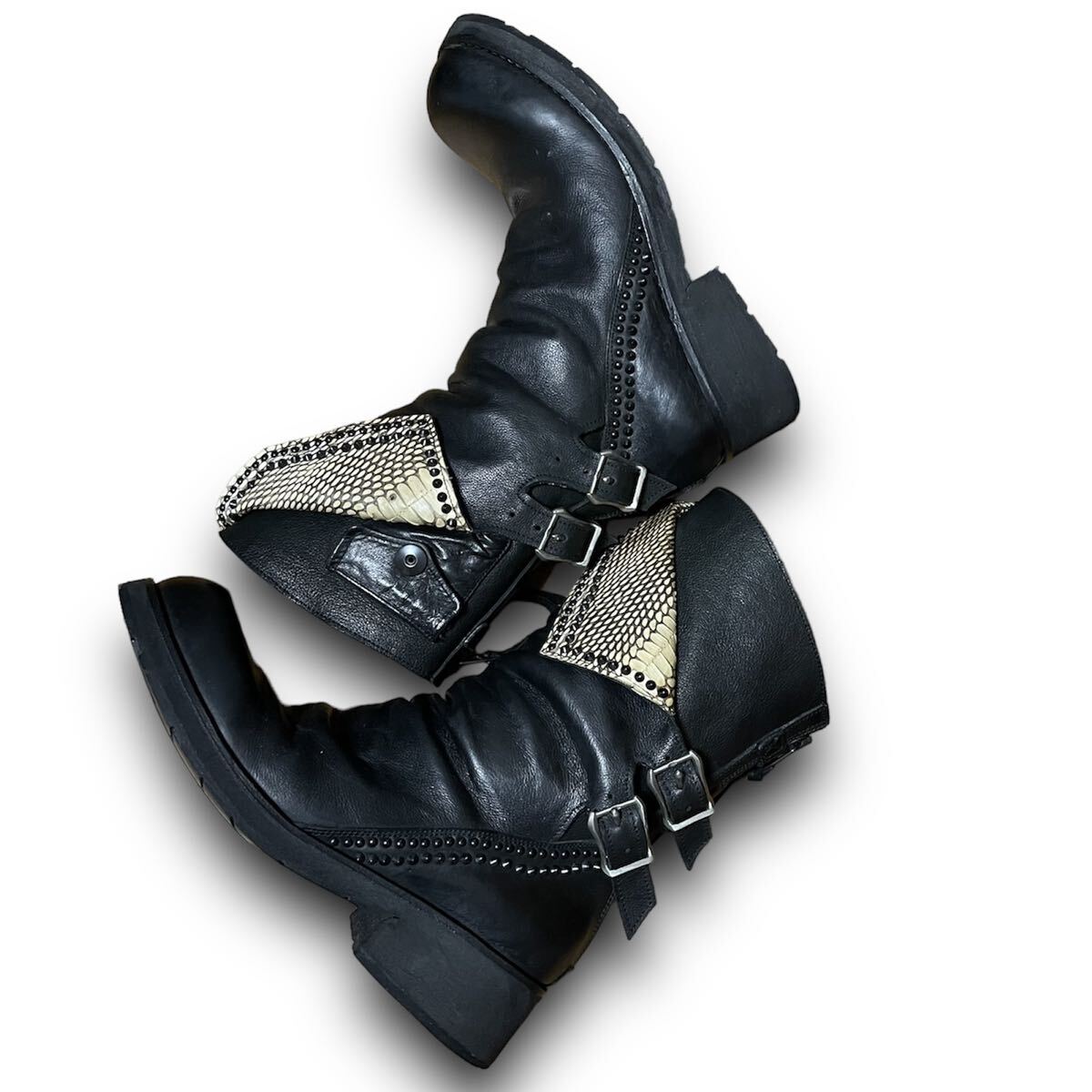 KMRii Python Belted Boots archive ブーツ IF SIX WAS NINE ifsixwasnine L.G.B. lgb share spirit 14th addiction
