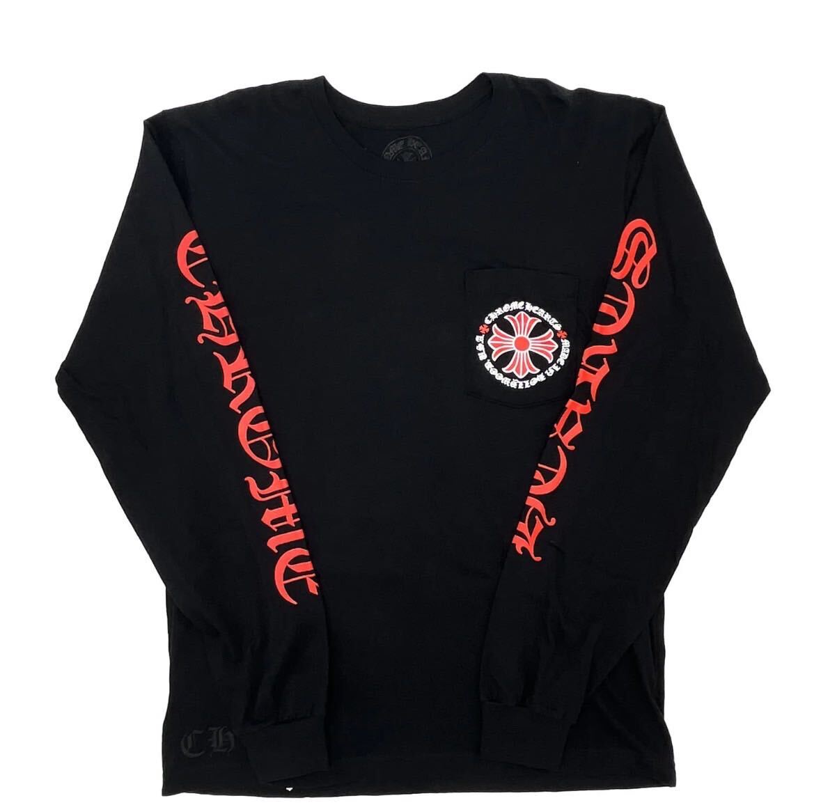 新品CHROME HEARTSクロムハーツRed Crossレッドクロス長袖T 新品CHROME HEARTSクロムハーツRed Crossレッドクロス長袖T