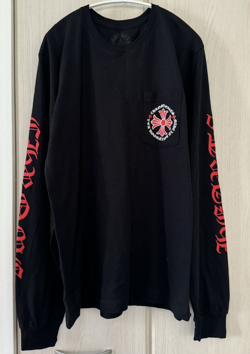 新品CHROME HEARTSクロムハーツRed Crossレッドクロス長袖T 新品CHROME HEARTSクロムハーツRed Crossレッドクロス長袖T