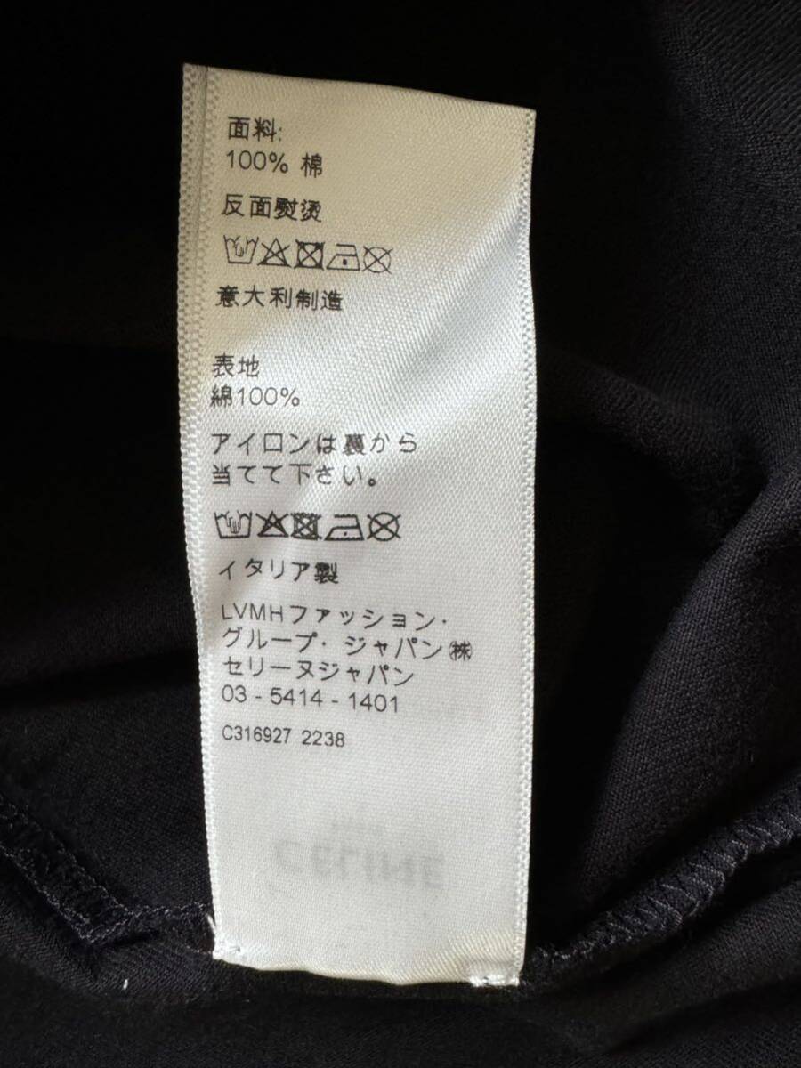 新品CELINEセリーヌ 黒赤スタッズ ロゴビジュー装飾半袖Tシャツ 新品CELINEセリーヌ 黒赤スタッズ ロゴビジュー装飾半袖Tシャツ