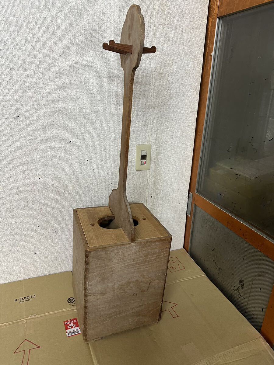 桐製 二丁架三味線箱 引き出し付き 木製 三味線立 二丁立 三味線 桐製 二丁架三味線箱 引き出し付き 木製 三味線立 二丁立 三味線