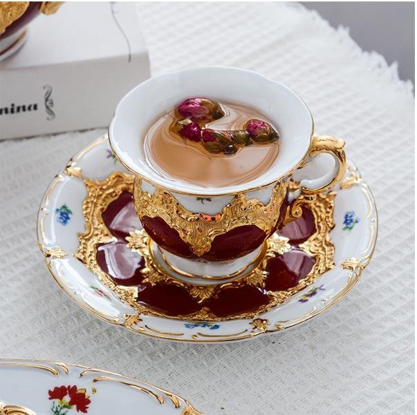 MEISSEN マイセン 手作り ティーカップ&プレート 2点セット MEISSEN マイセン 手作り ティーカップ&プレート 2点セット