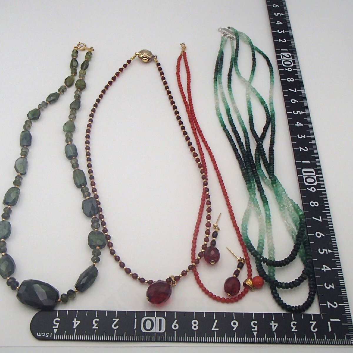 ◎田崎真珠 TASAKI K18WG 約21.6g/ 赤珊瑚 色石 ストーン まとめ/ K18 約1.5g 約4.5g 約25.9g/silver 約7.0g /ネックレス◎KT