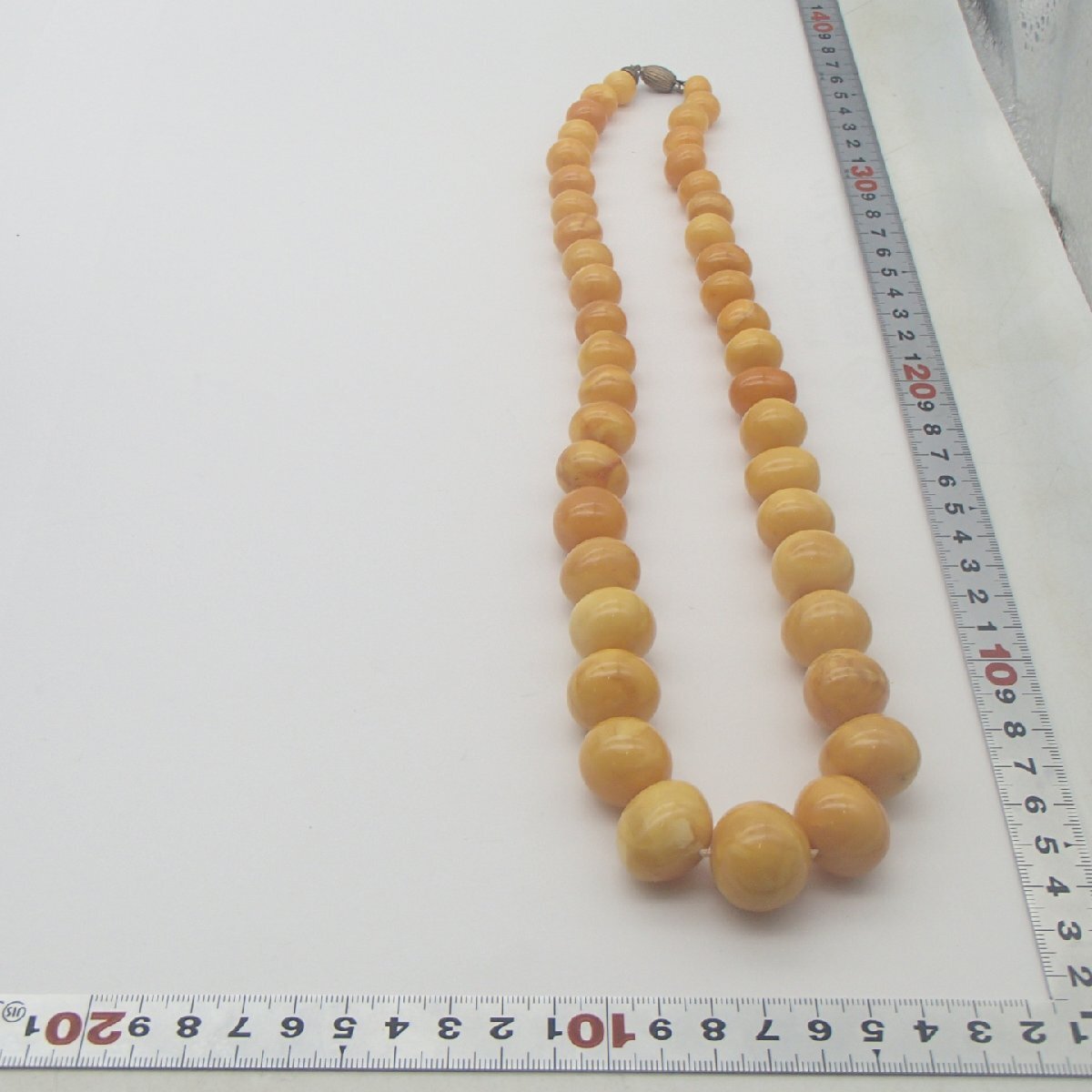 ◎琥珀 アンバー ネックレス / 重量約107.4g /コハク 琥珀色 アクセサリー ◎HT