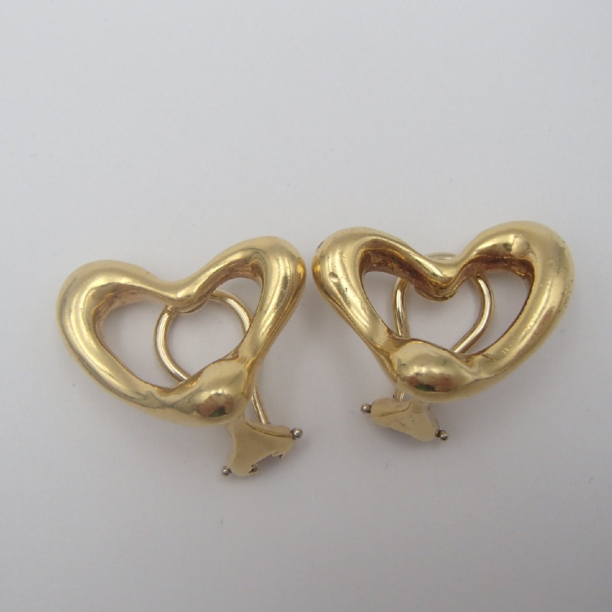 ◎Tiffany&Co. ティファニー イヤリング/ 18K 重量約15.8g / 金 アクセサリー ハートモチーフ◎SH