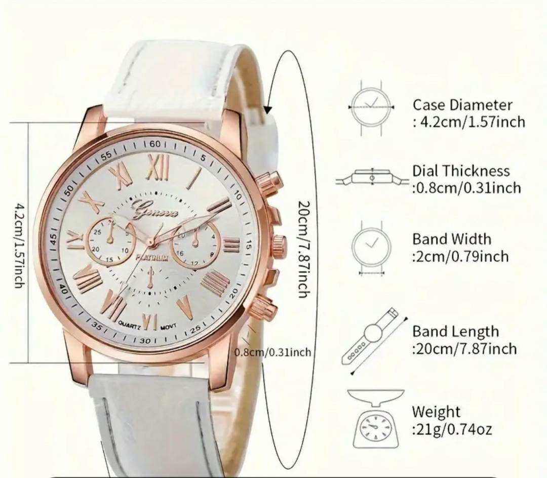 новый товар наручные часы высококлассный аналог роскошный чёрный белый чай 3шт.@ytj-