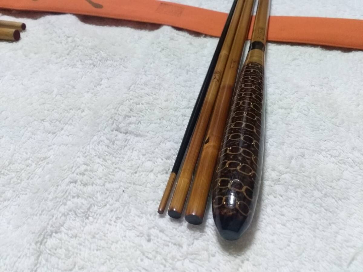 Yahoo!オークション - 紀州竹竿 源一人 雅 11.2尺 美品です Yahoo!オークション - 紀州竹竿 源一人 雅 11.2尺 美品です