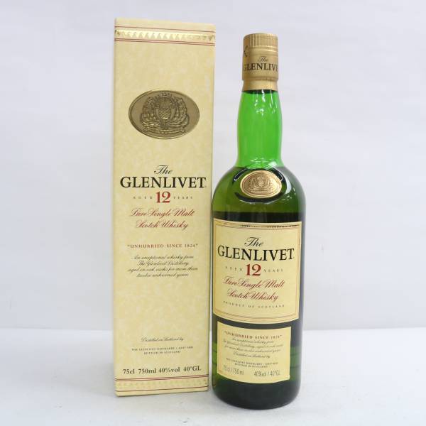 1円～GLENLIVET（グレンリベット）12年 ジョージ＆J.G.スミス ピュア シングル モルト 40％ 750ml O24G160083