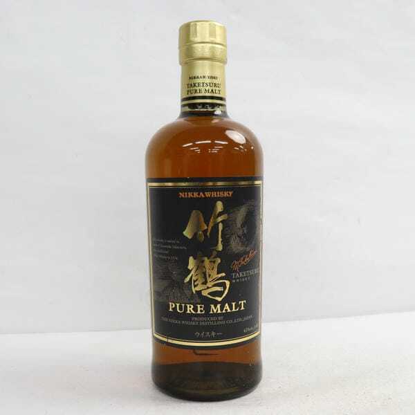 1円~NIKKA（ニッカ）竹鶴 ピュアモルト 黒ラベル 43％ 700ml ※ラベルキズ・裏ラベル無し M24H090006