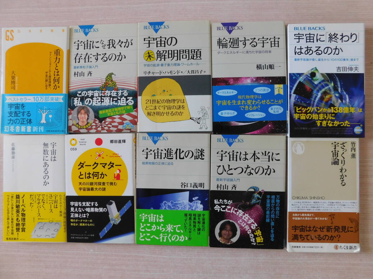 宇宙論 10冊セット　宇宙 重力 ダークマター 素粒子論 宇宙の謎 ビッグバン 現代物理学 ブルーバックス 最新宇宙論 インフレーション理論