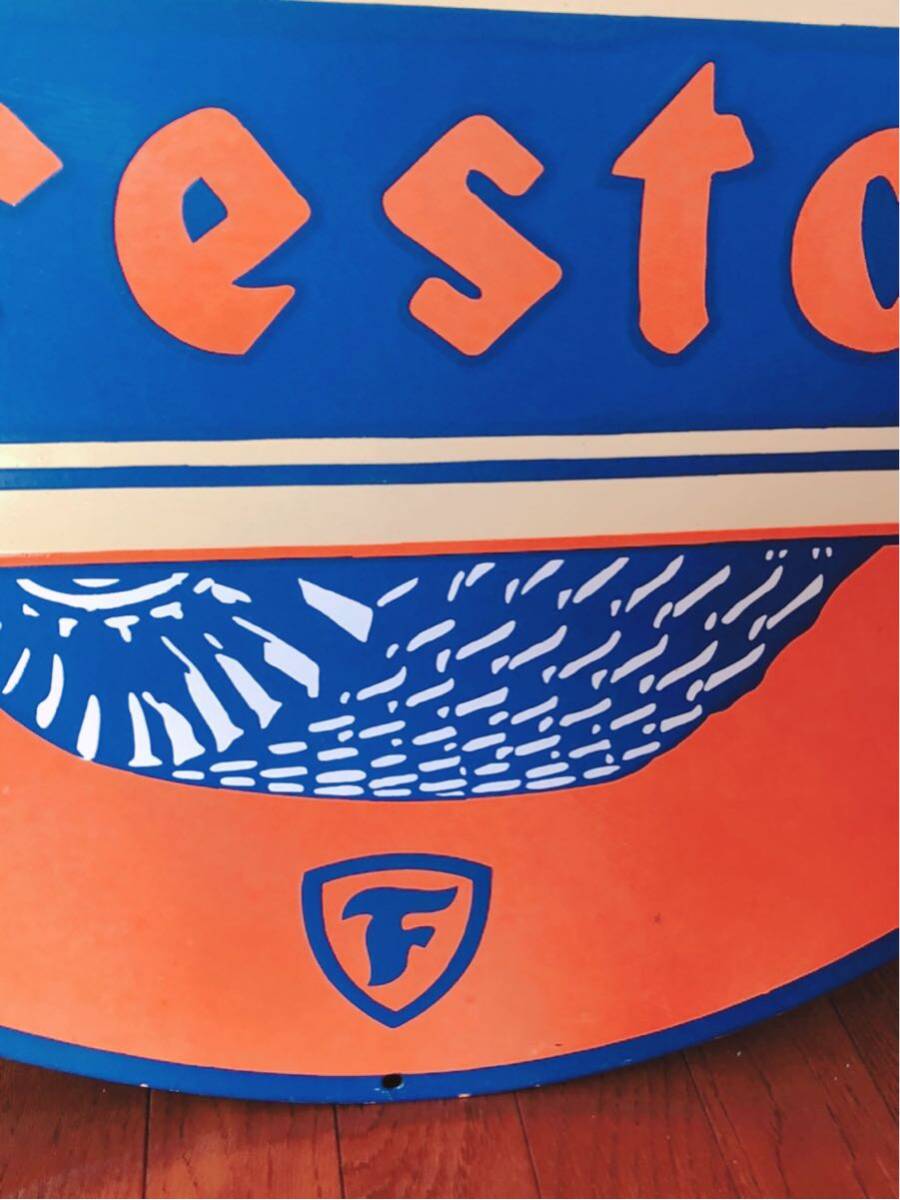 ビンテージ 看板 Firestone ファイヤーストーン 幅91センチ ビンテージ 看板 Firestone ファイヤーストーン 幅91センチ