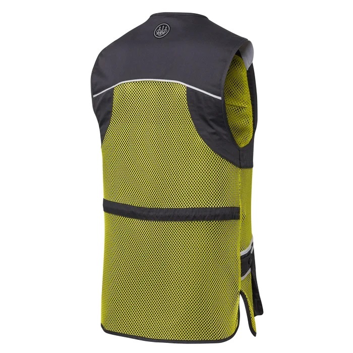 ベレッタ （夏用）フルメッシュ ベスト Sサイズ（グレー x イエロー）/Beretta Full Mesh Shooting Vest - Ice grey & Sulphur spring