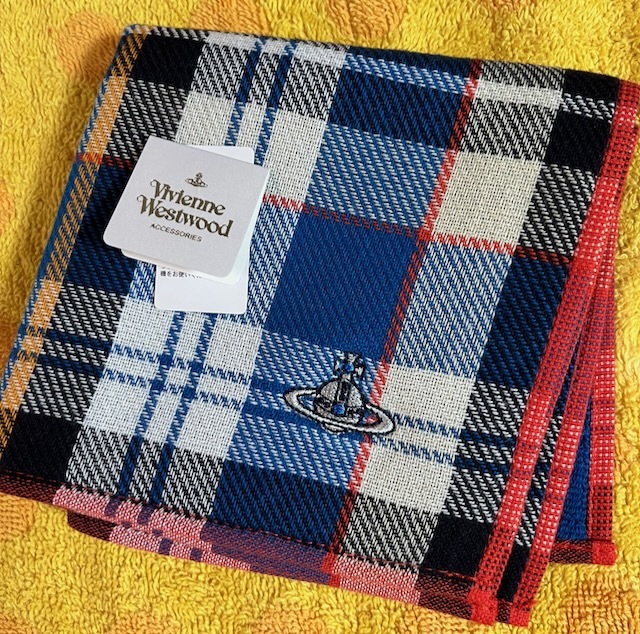 Vivienne Westwood ヴィヴィアンウエストウッド タオルハンカチ ブロックチェック bubl