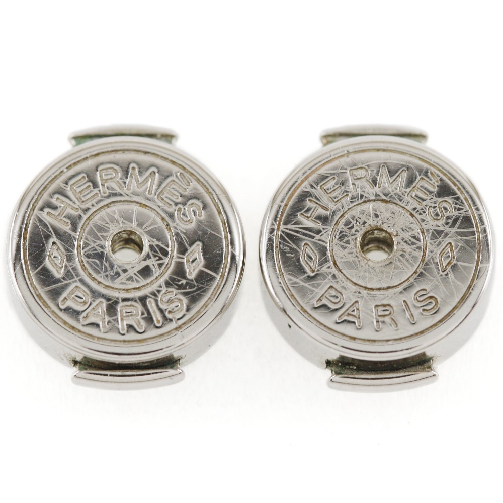 HERMES Hermes daruvabai цвет серьги Buffalo звуковой сигнал чай / Gold примерно 14.0g женский [I171624084] б/у 