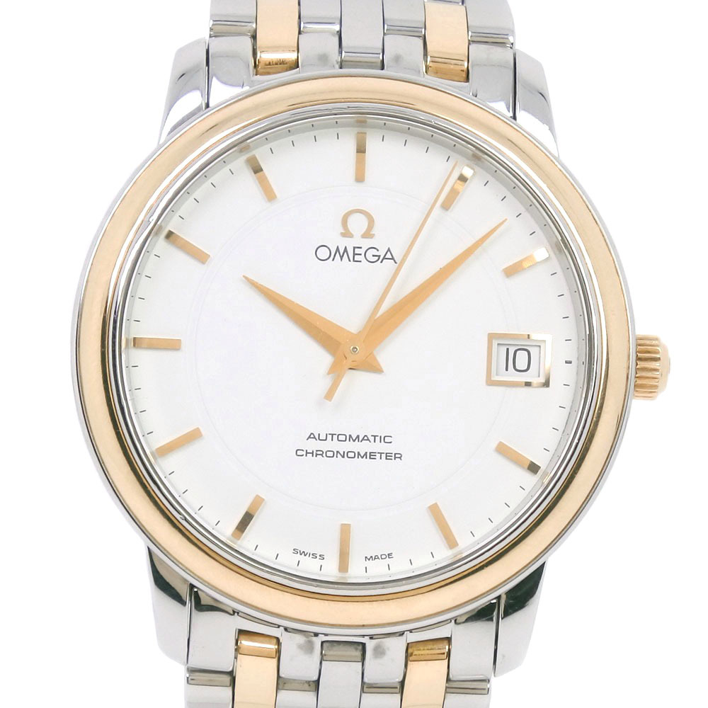 OMEGA オメガ プレステージ cal.1120 168.1050 腕時計 SS ゴールド 自動巻き メンズ 白文字盤中古