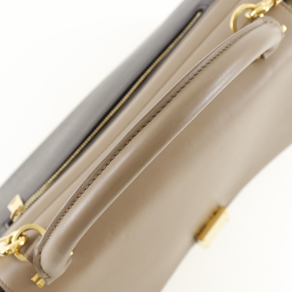 CELINE Celine тигр pe-z2WAY плечо ручная сумочка машина f чай / чёрный женский [I171624169] б/у 