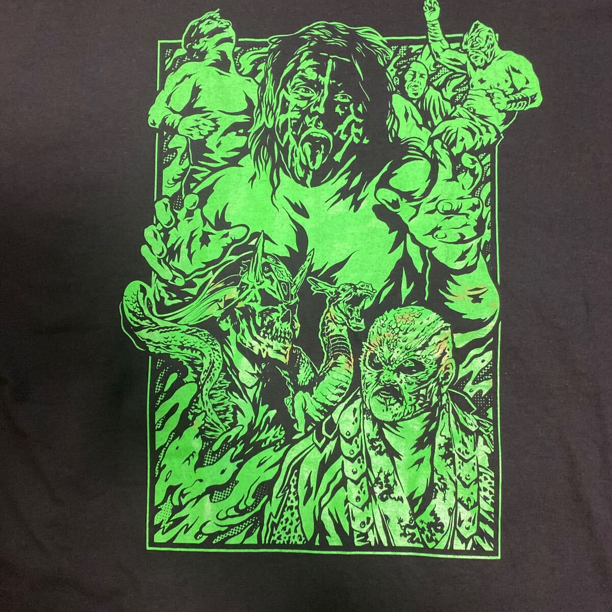 希少　プロレス　グレート・ムタ　新日本プロレス　WCW 全日本プロレス　プロレスリング・ノア　nwo Tシャツ 黒　2XL 海外購入　日本未発売