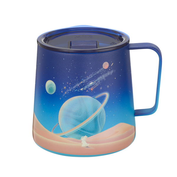 スターバックス　スタバ STARBUCKS　海外台湾　2024　十五夜シリーズ　兎と宇宙のステンレスマグ