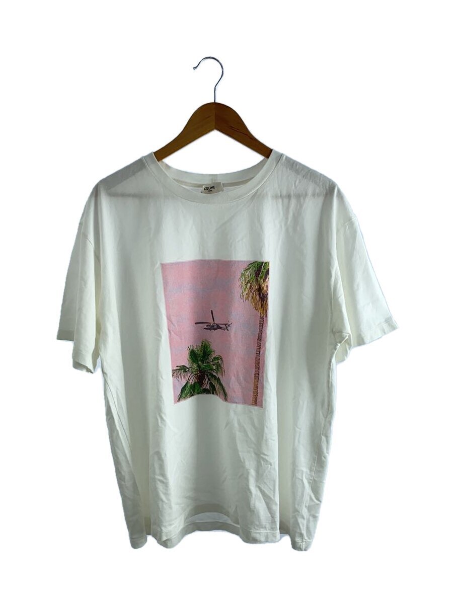 CELINE◆Tシャツ/XL/コットン/WHT/2X43F671Q//