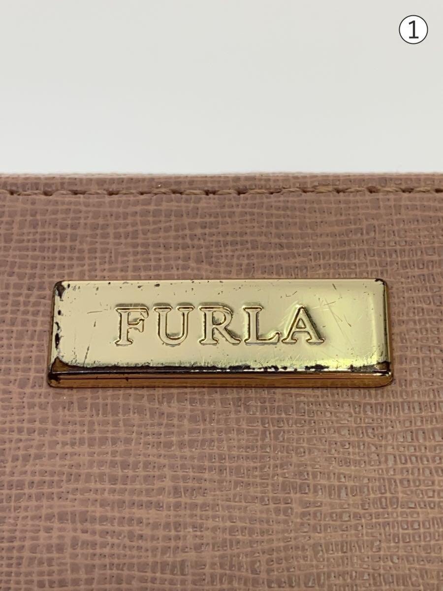 FURLA◇長財布/ピンク/レディース/ラウンドジップ/金具ロゴ FURLA◇長財布/ピンク/レディース/ラウンドジップ/金具ロゴ